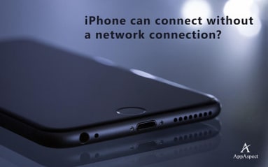 iPhone can connect without a network connection