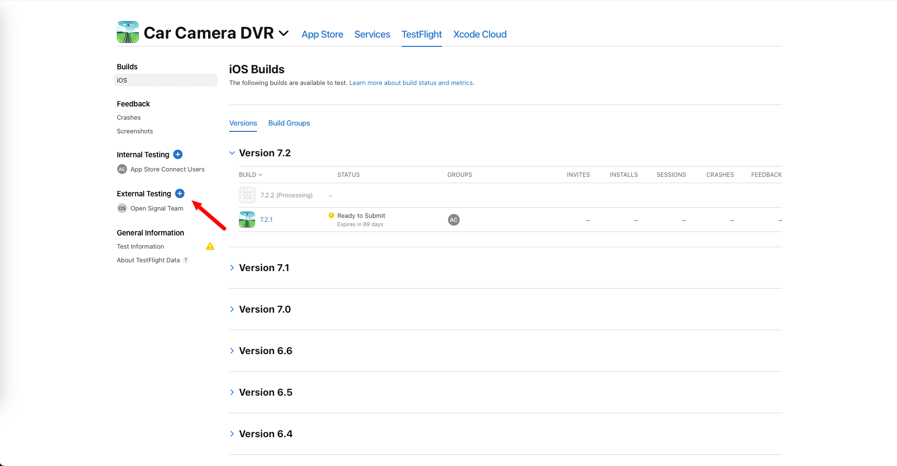 External App Testing